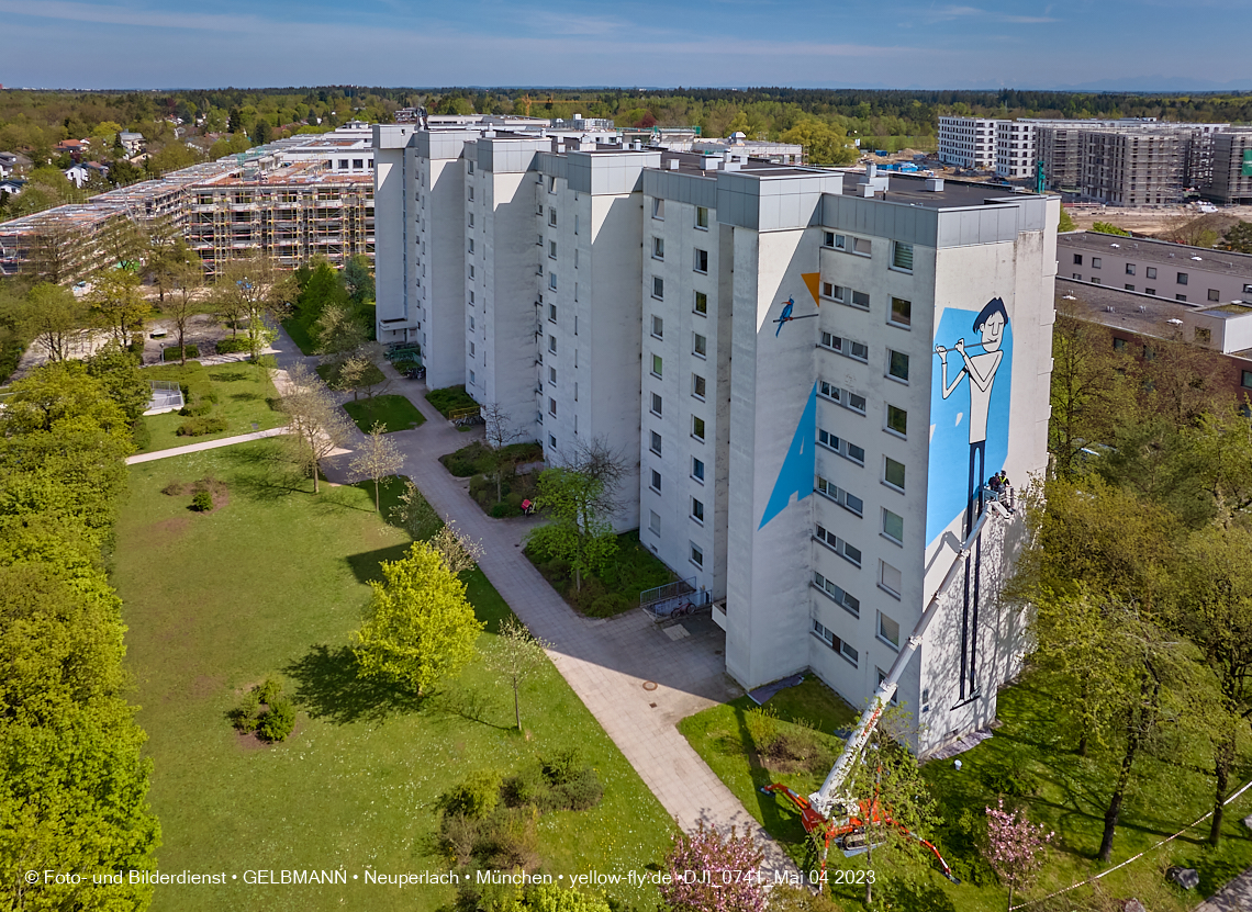 04.05.2023 - Graffiti am Karl-Marx-Ring 75 in Neuperlach